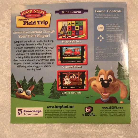 bequal Media 2 For Salejump Start Prek1st Grade Frankies Field Trip